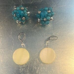 Vintage earrings - pierced and clips EUC